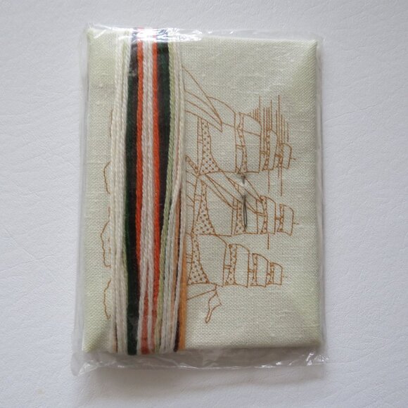 Jiffy Stitchery Clipper Schooner Yacht Ships Lot of 3 Needlepoint Vintage Kits - Picture 5 of 7